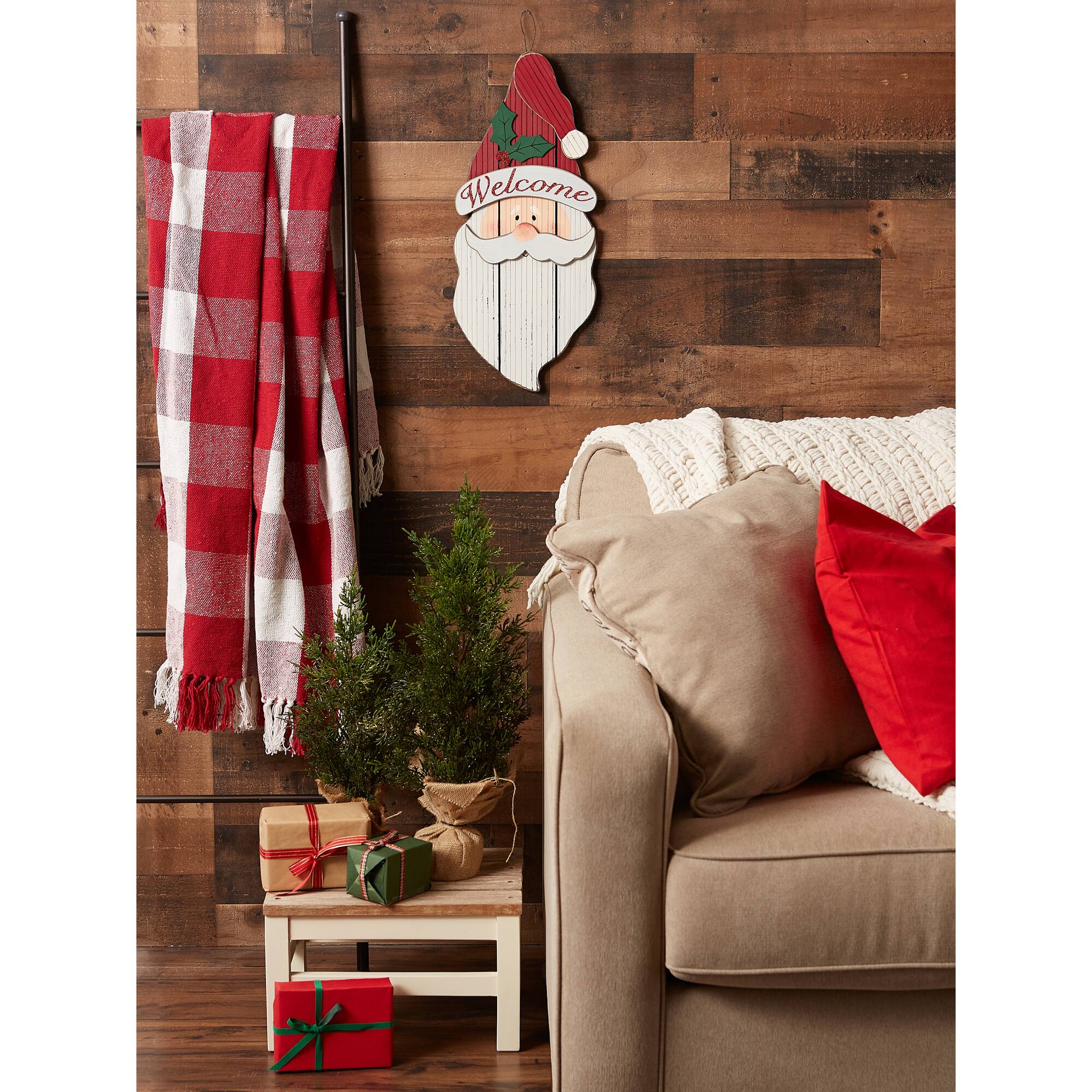 DII® Santa Claus Welcome Hanging Sign